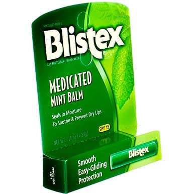 Blistex Lip Balm SPF 15 Mint .15 Ounce ( Value Pack of 6)