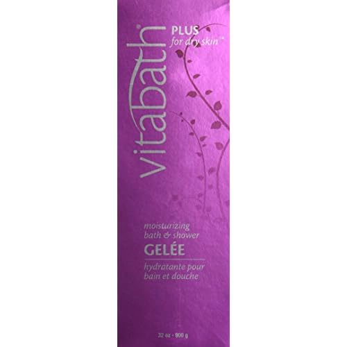 Vitabath Moisturizing Bath & Shower Gelee, Plus For Dry Skin, 32-Ounces
