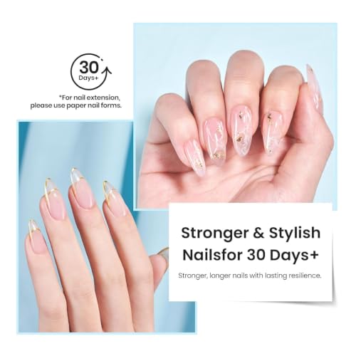 Beetles Clear Builder Gel for Nails, 2-Pack - Strong, Self-Leveling Nail Extension