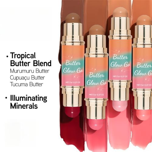 Dual-Ended Blush & Bronzer Stick – Creamy 2-in-1 Cheek Tint