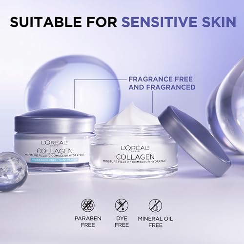 L'Oreal Paris Collagen Daily Moisturizer | Anti-Aging Wrinkle Cream, 1.7oz