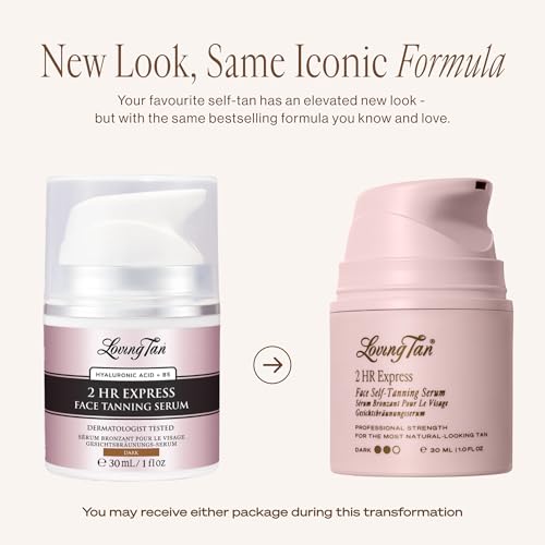 Loving Tan 2 HR Express Face Tanning Serum Dark