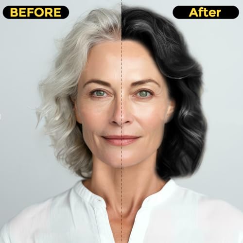 Hair Dye Shampoo 3-in-1 for Gray Hair - Natural Herbal
