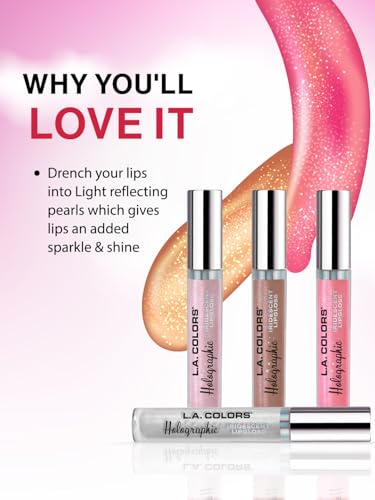 L.A. COLORS Holographic Iridescent Lipgloss - Pack of 2