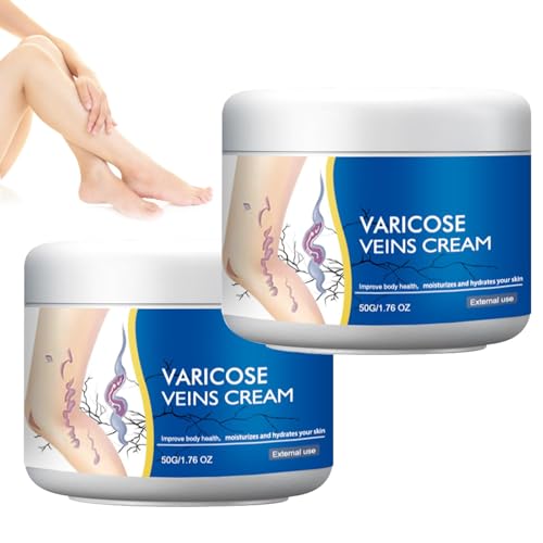 Varicose Veins Cream for Legs, Gentle Soothing Skin Cream for Legs, Moisturizing Skin Care, 1.76 Oz (2PCS)