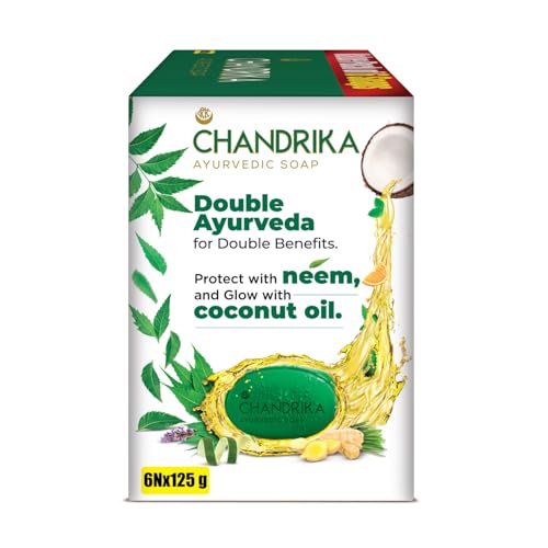 Chandrika Ayurvedic Soap, 125g (Pack Of 6)