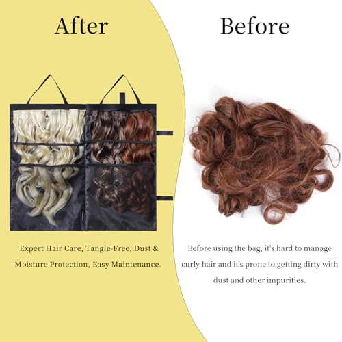 Halo Hair Extensions Holder Bag - Portable Wig Storage