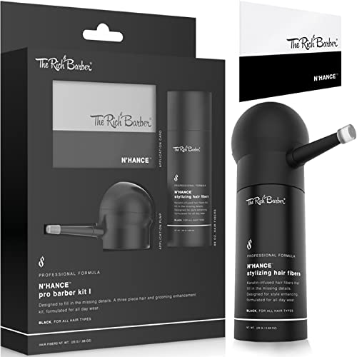 The Rich Barber N'Hance Pro Hair Building Fibers Kit