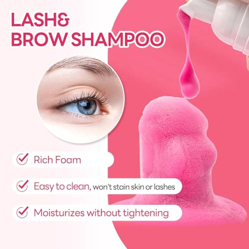 ACTROL Eyelash Extension Cleanser 60ml - Paraben Free Lash Shampoo