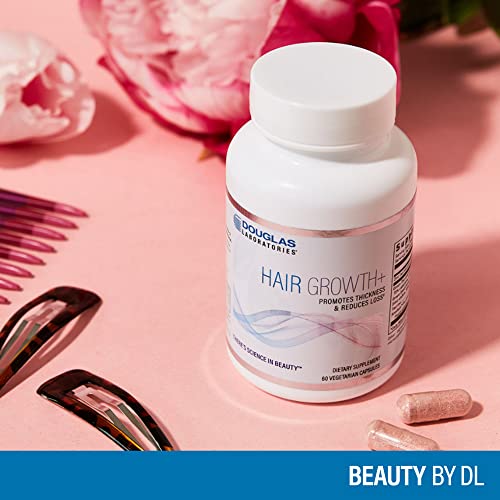 Douglas Laboratories Hair Growth+ | Promotes Thickness and Reduces Loss | 60 Vegetarian Capsules