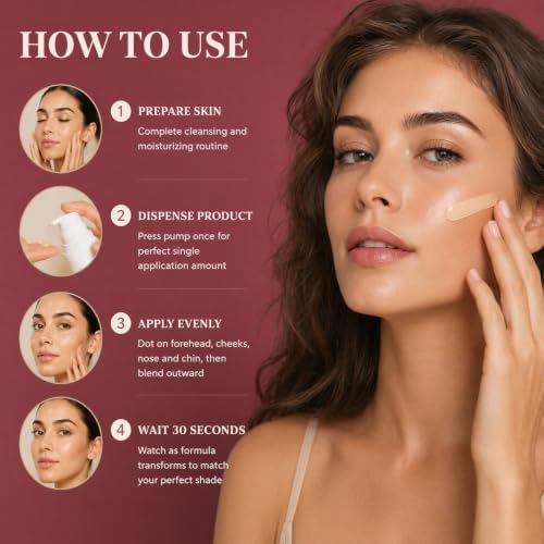 Color Changing Foundation - Adaptive Skin Tone Match, 1 Fl Oz