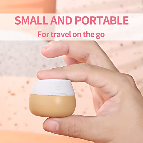 TSA Travel Size Silicone Jars, Leak-proof Cosmetic Containers (4 Pieces)