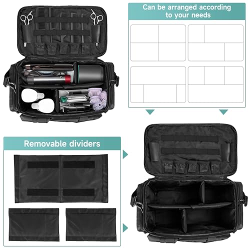 Professional Barber Tool Bag with Adjustable Dividers