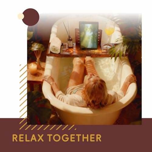 Bamboo Bathtub Tray Expandable 29-42" Bath Caddy Shelf
