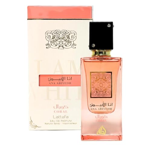 Lattafa Ana Abiyedh Coral Unisex Eau de Parfum, 2.0 oz