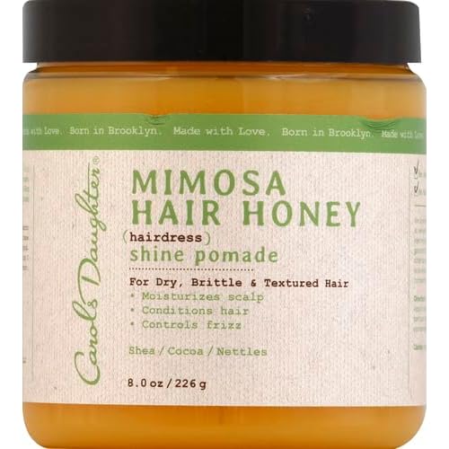 Carol's Daughter Mimosa Hair Honey Shine Pomade for Textured and Curly Hair - with Shea Butter & Rosemary Oil, 8 fl oz
