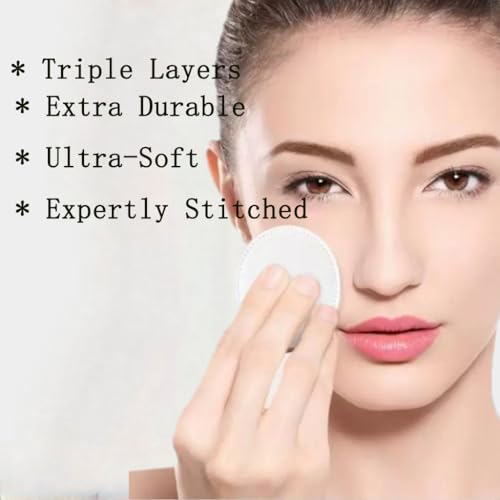 Organic Cotton Makeup Remover Pads (300 Count) - Lint Free