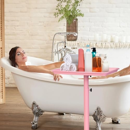 Salon Señor Pink Adjustable Height Salon Tray with Wheels
