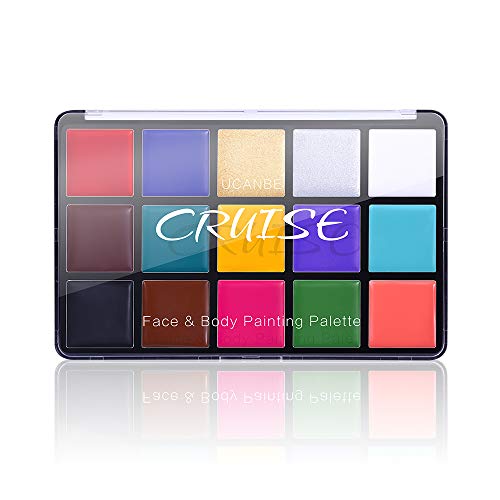 UCANBE 15 Colors Face Paint Oil Professional FX Makeup