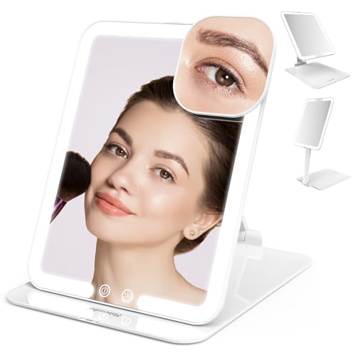 Mocado Travel Makeup Mirror with Light, Rechargeable, 3 Colors