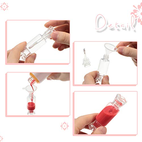 20 Pcs Empty Lip Gloss Tubes 9ml with Wand & Funnel