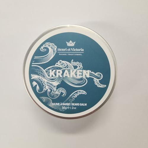 Beard Balm For Men - Moisturizing, Non-Greasy Beard Softener, Soothes and Nourish Beard and Skin, Prevents Dryness, Flaking, Dandruff, Skin Irritation, Ingrown Hairs, Handmade Beard Balm ? Kraken 56g