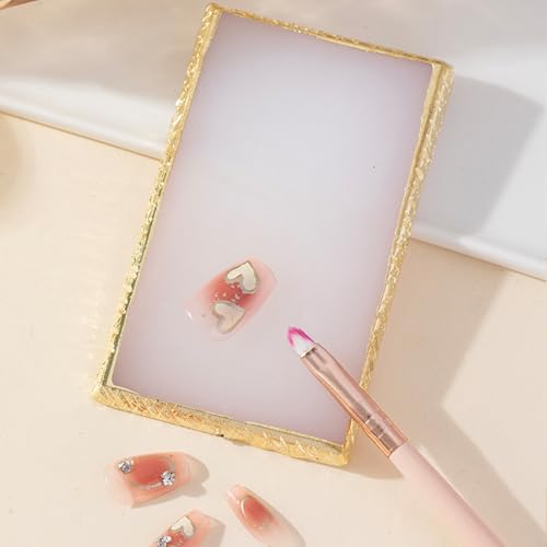 Resin Nail Art Palette Rectangular Mixing Tray