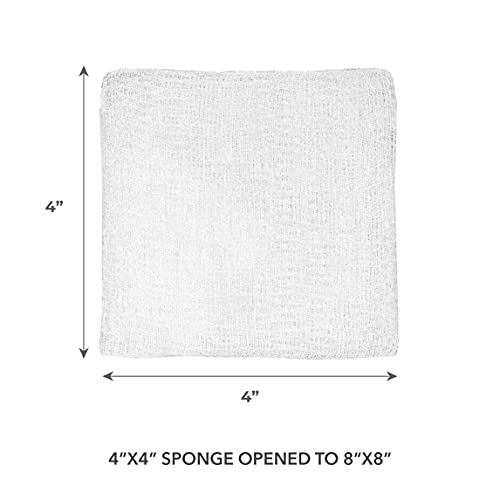 ForPro Professional Collection Premium 12-Ply Gauze Sponges, 100% Cotton, Lint-Free, Non-Sterile Cotton, for Cosmetic and Medical Use, 4¡± x 4¡±, 200-Count (Pack of 4)