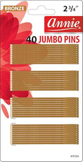 Annie Jumbo Hair Roller Pins Set - 2 3/4 Inch Bronze Metal Clips - 40 Count - Variation of THIS listing