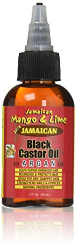 Jamaican Mango & Lime Black Castor Oil, Argan, 2 Fl Oz