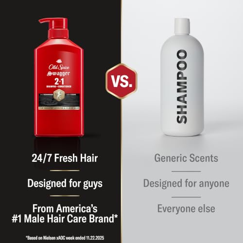 Old Spice Swagger 2-in-1 Shampoo & Conditioner, 21.9 oz