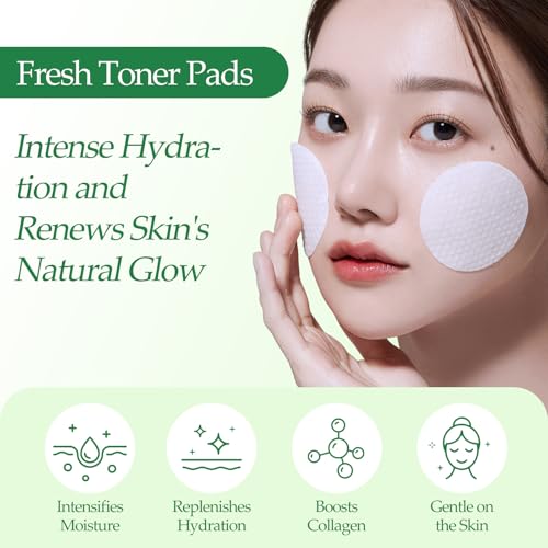 Centella Asiatica Toner Pads with Collagen - 70 Pads