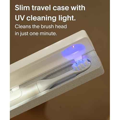 SURI UV Sanitizing Clean & Charge Travel Case (White) - Official Brush Accessory