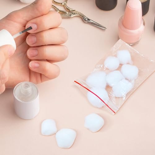 Mini Individually Wrapped Cotton Balls - 1000 Count (100 Packs of 10)