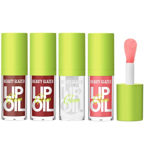 Beauty Glazed Big Brush Lip Oil - Non-Sticky Hydrating Gloss