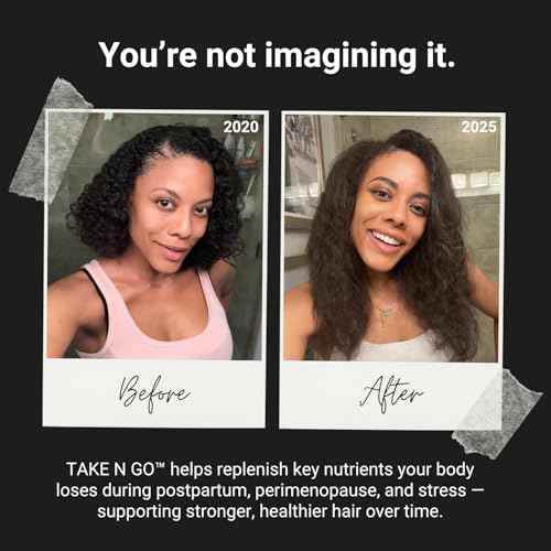 NU Standard TAKE N GO - Hair & Scalp Vitamins - Hair Growth Supplements for Women with 25+ Bioavailable Nutrients, Supports Reduced Shedding & Supports Thicker, Healthier-Looking Hair - 30-Day Supply