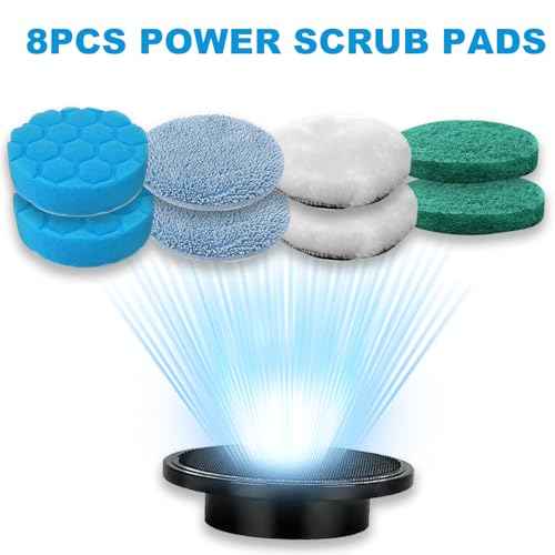 Brush Heads Set, 9 Pack 4 inches Cordless Electric Spin Scrubber Replaceable Brush Heads for Household Cleaning Brushes/Bathroom/Floor/Tile/Car