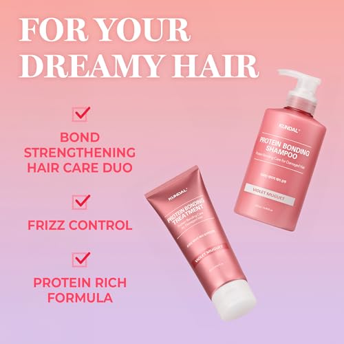 KUNDAL Glow Edition Violet Muguet Protein Bonding Shampoo & Conditioner Set