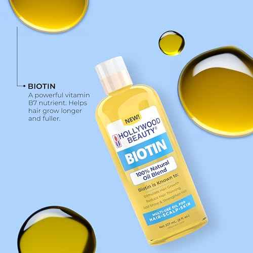 Hollywood Beauty Biotin Oil for Hair, Scalp, and Skin (8 fl oz)