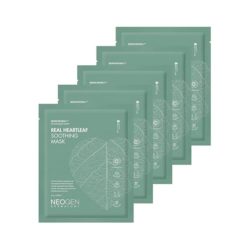 NEOGEN DERMALOGY REAL HEARTLEAF SOOTHING MASK (37g) 5EA¡¦