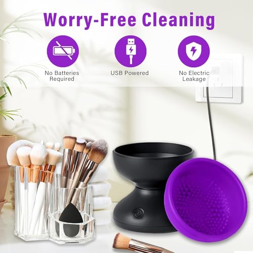 Electric Makeup Brush Cleaner Machine - USB Automatic Deep Clean