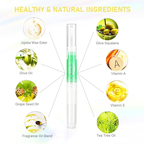 SAVILAND Natural Cuticle Oil Pen Set – Vitamin E & Plant-Based Nourishment for Damaged Nails