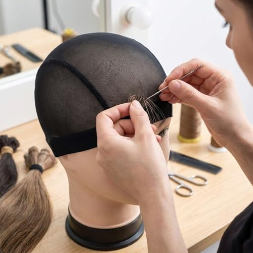 Smilco Mesh Wig Caps 6 Pack Stretchable Nylon Dome