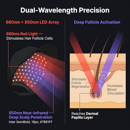 FDA-Cleared Laser Hair Growth Cap | Red Light Therapy