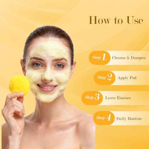Turmeric Kojic Acid Cleansing Pads ? Gentle Exfoliating Face Pads for Radiant & Healthy-Looking Skin ? 60 Count