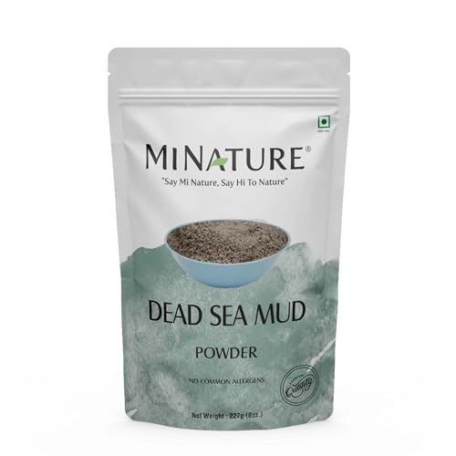 Dead Sea Mud Powder by mi nature | 227g(8 oz)(0.5 lb) | 100% Only Dead Sea mud powder | Skin care | Facial Mask