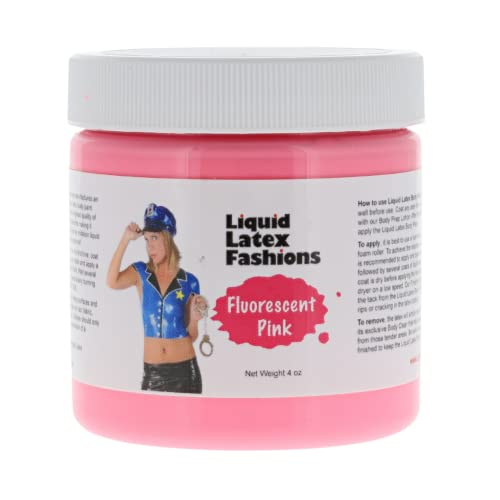 Fluorescent Pink Liquid Latex Body Paint - 4 Oz
