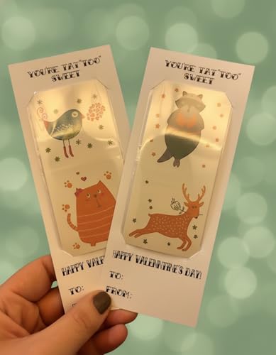 PapaKit Zoo Animals Temporary Tattoos - 36 Pc Set, 18 Individually Wrapped