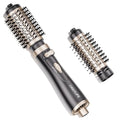 Rotating Hair Dryer Brush with 2 Interchangeable Heads