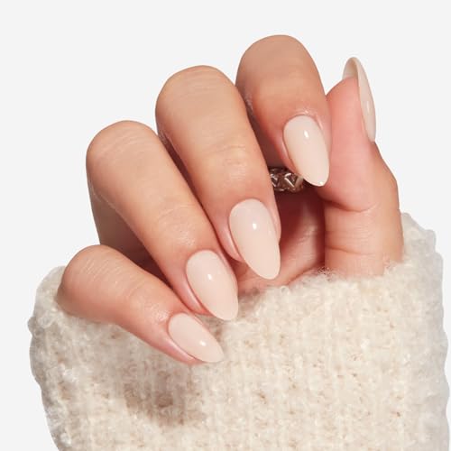 Modelones A5-Nude Short Almond Press-On Nails 32Pcs with Glue & Tools